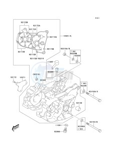 KDX 50 A (A1-A3) drawing CRANKCASE