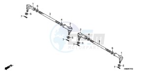 TRX250XB drawing TIE ROD