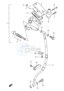 GS500E (E2) drawing FRONT MASTER CYLINDER