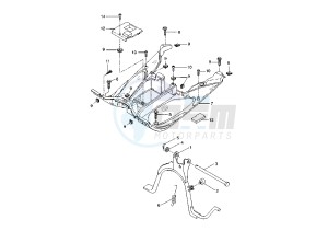 YQ AEROX 50 drawing STAND - FOOTREST