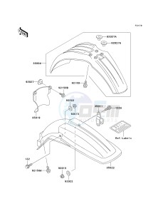 KX 500 E [KX500] (E10-E14) [KX500] drawing FENDERS