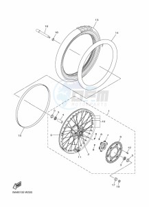 WR250F (BAK9) drawing FRONT WHEEL