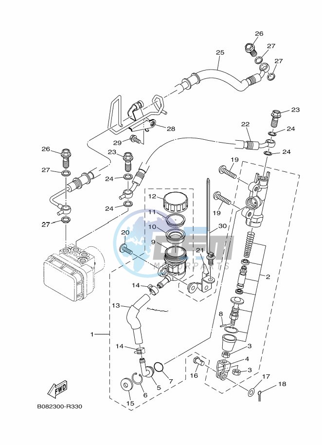 REAR MASTER CYLINDER