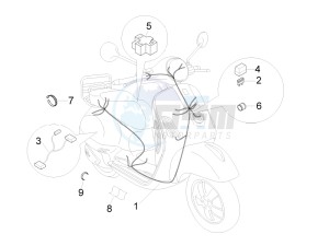 LXV 50 4T 2V 25 Kmh B-NL drawing Main cable harness