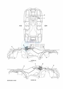 YFM450FWBD KODIAK 450 (B5R3) drawing GRAPHICS