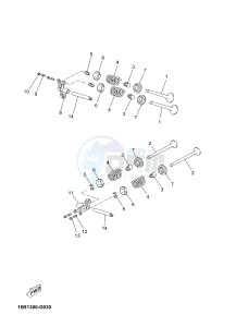 YP125R X-MAX125 X-MAX (2DME 2DME 2DME) drawing VALVE