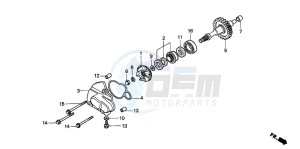 NSR50F drawing WATER PUMP