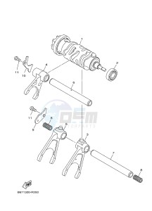 MTN-1000D MT-10 SP MT-10 SP (BW81) drawing SHIFT CAM & FORK