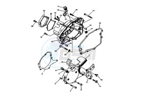 DT X 125 drawing CRANKCASE COVER