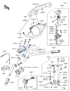 BRUTE FORCE 750 4x4i EPS KVF750GGF EU drawing Handlebar