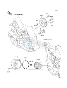 KLX 110 A (KLX110 MONSTER ENERGY) (A6F-A9FA) A8F drawing OIL PUMP