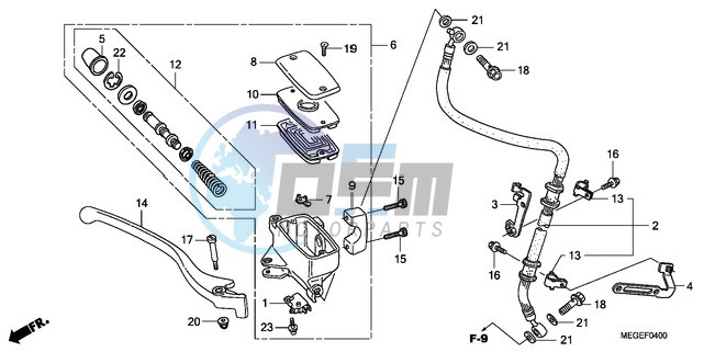 FRONT BRAKE MASTER CYLINDER