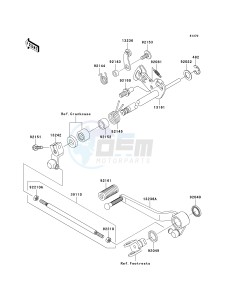 ZR 1000 A [Z1000] (A6F-A6F) A6F drawing GEAR CHANGE MECHANISM