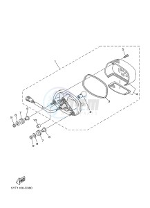 YFM350 YFM35RD RAPTOR 350 (1BSA 1BS9) drawing TAILLIGHT