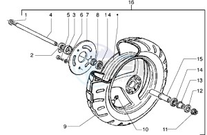 Runner 50 drawing Front wheel