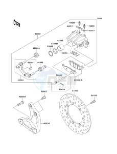 VN 1500 B [VULCAN 88 SE] (B1-B3) N6F drawing REAR BRAKE