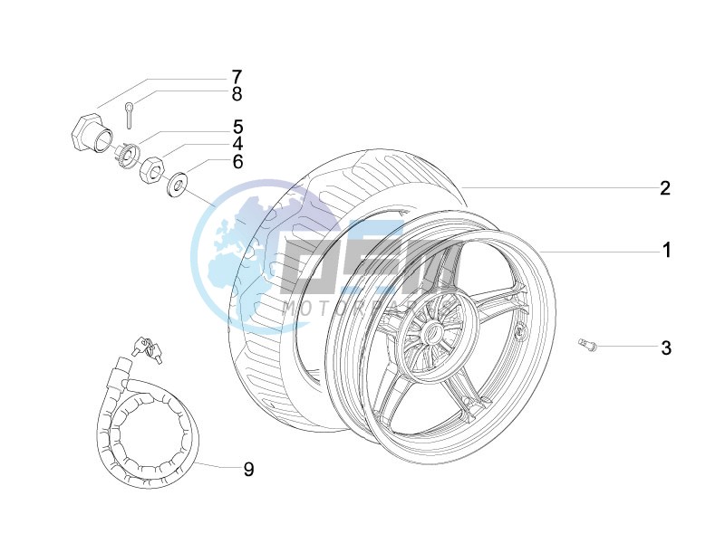 Rear wheel