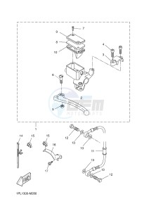 NS50N AEROX NAKED (1PL1 1PL1 1PL1) drawing REAR MASTER CYLINDER