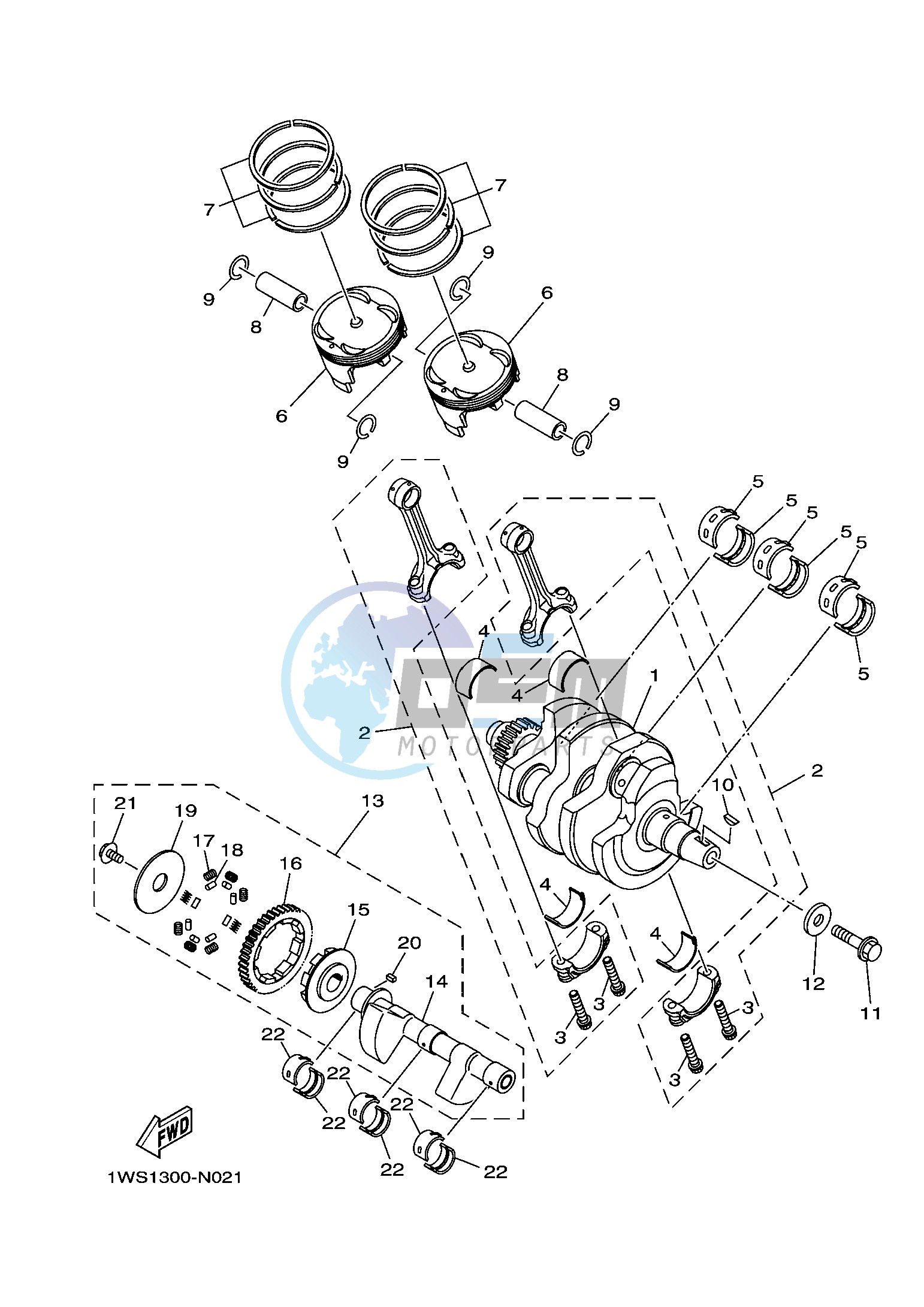 CRANKSHAFT & PISTON