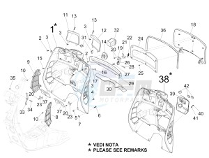 Granturismo 125 L Potenziato drawing Front glovebox - Knee-guard panel