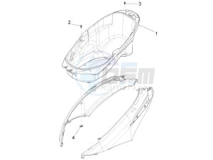 fly 50 4t 2v drawing Helmet housing - Undersaddle