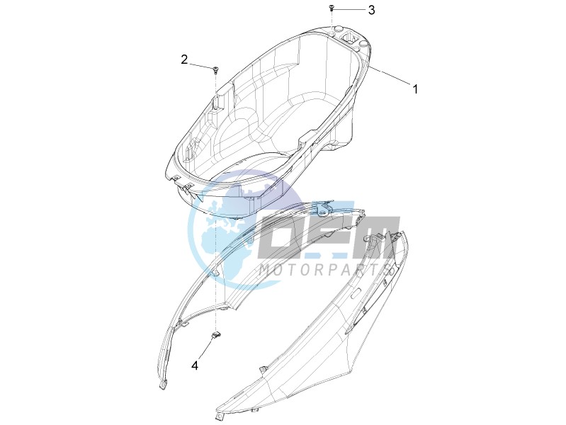 Helmet housing - Undersaddle