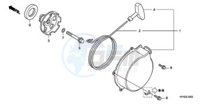 TRX420FEA Europe Direct - (ED / 2ED 4WD) drawing RECOIL STARTER