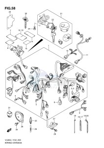 VL800 (E2) VOLUSIA drawing WIRING HARNESS (VL800L1 E19)