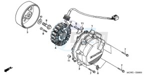 VFR800A9 UK - (E / ABS MME TWO) drawing GENERATOR