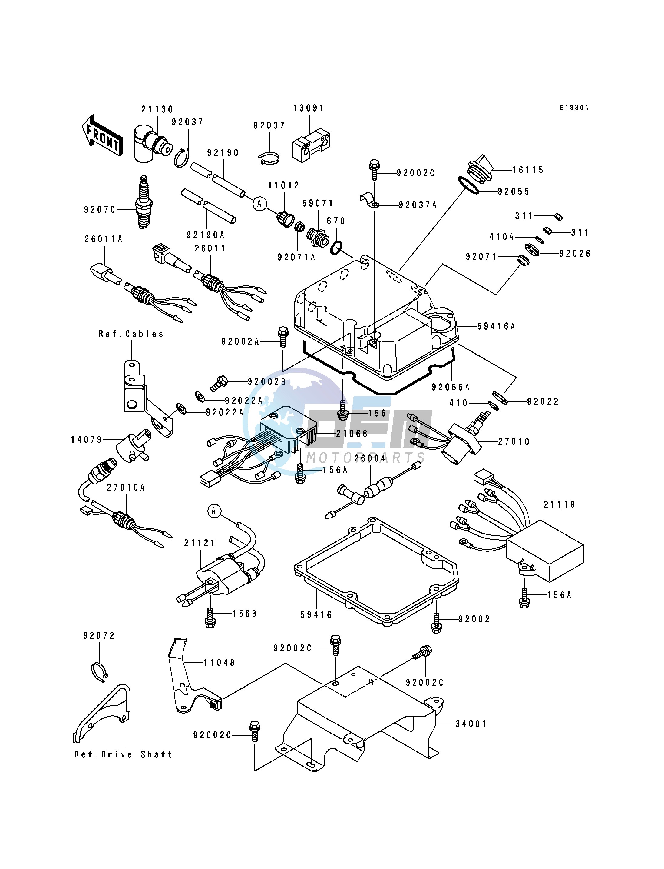 IGNITION SYSTEM -- JH750-A4- -