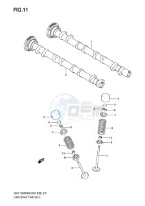 GSX1300R (E3-E28) Hayabusa drawing CAMSHAFT VALVE