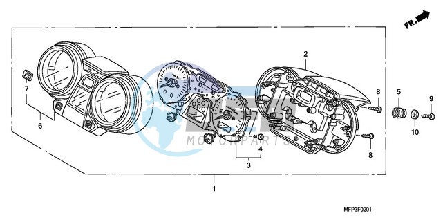 METER (CB1300S/CB1300SA)