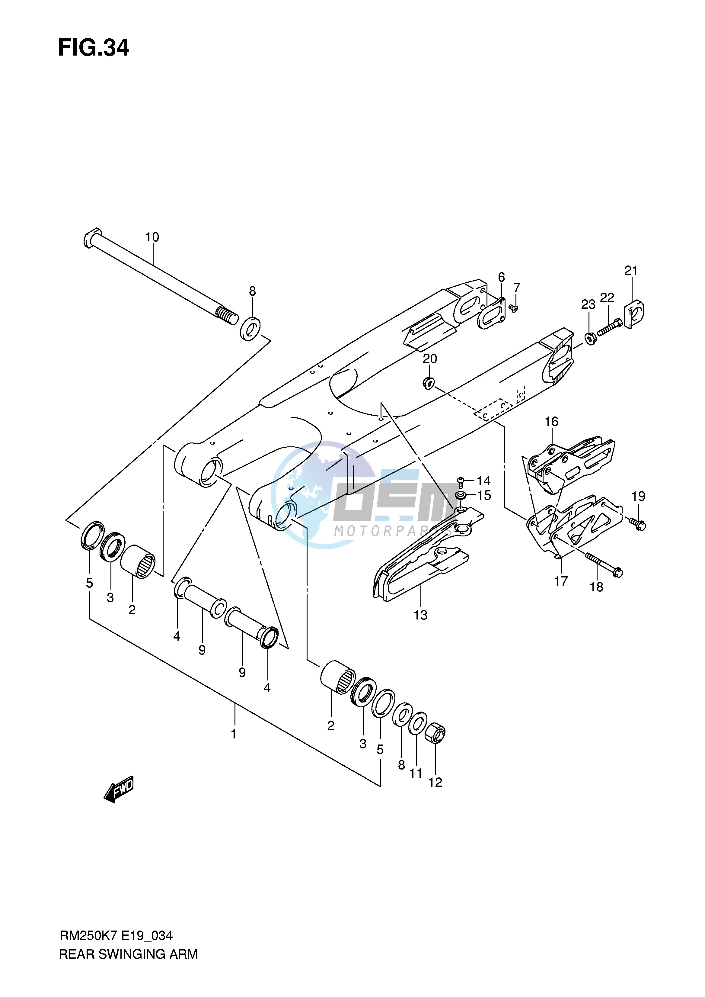 REAR SWINGING ARM