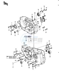 KLT 250 A [KLT250] (A1) [KLT250] drawing CRANKCASE -- 82 A1- -