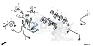 CBR1000RRF Fireblade - CBR1000RR 2ED - (2ED) drawing SUB HARNESS (CBR1000RR/ S)