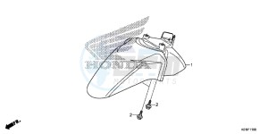 SH125DSE SH125DS UK - (E) drawing FRONT FENDER