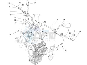 California 1400 Touring SE ABS 1380 USA CND drawing Stuur - Commando''s