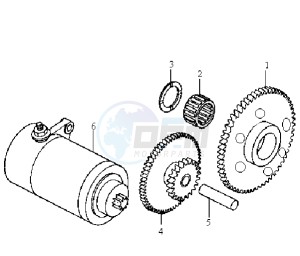 HUSKY 125 drawing STARTER / OILPUMP