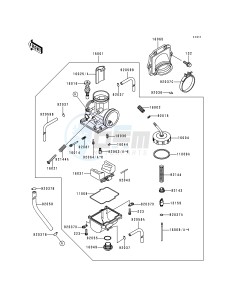 KX 250 K [KX250] (K1) [KX250] drawing CARBURETOR