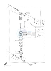 YZ450FX (B917 B918 B919 B919 B91A) drawing REAR SUSPENSION