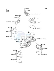 JET SKI STX-15F JT1500-A2 FR drawing Engine Mount