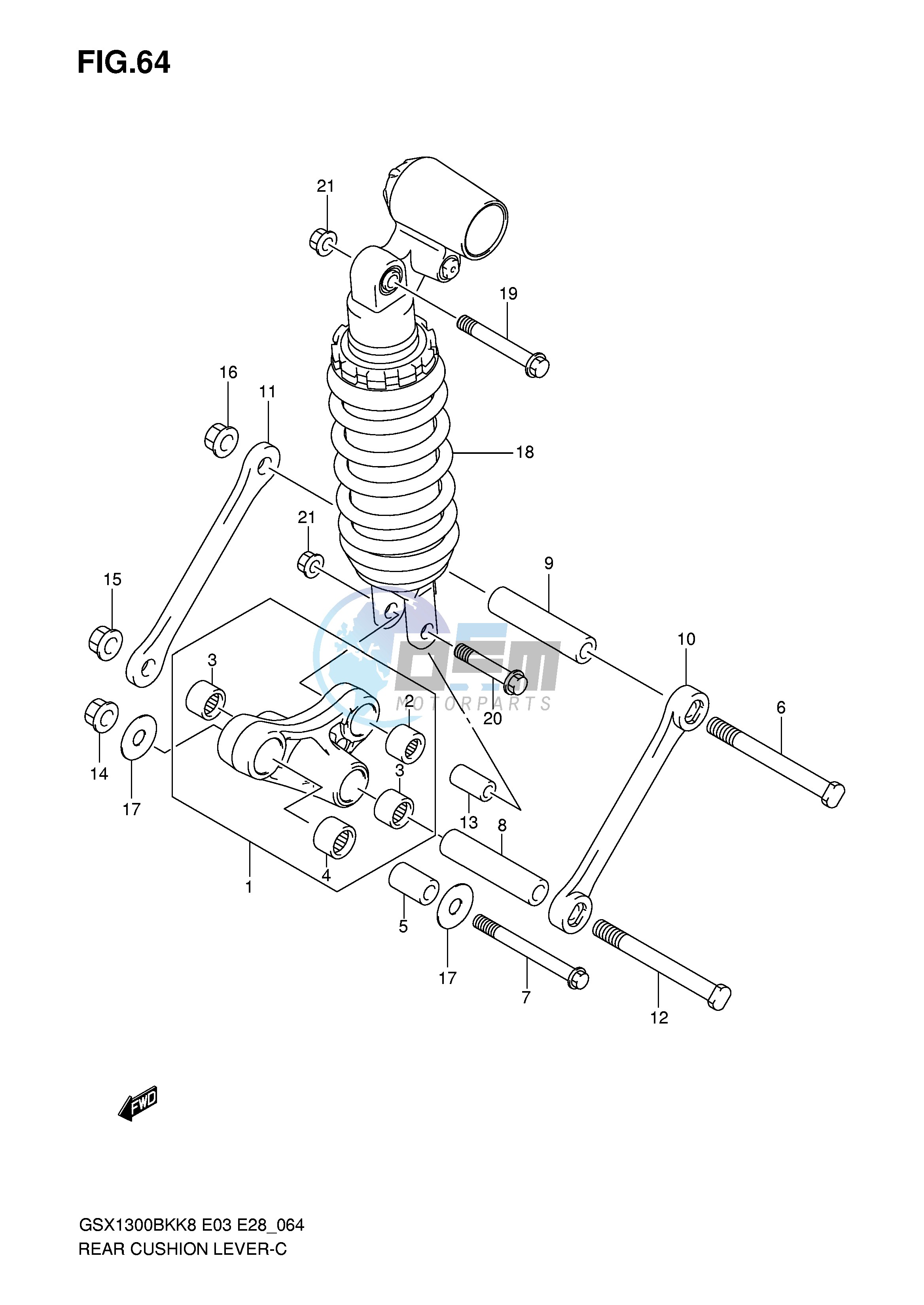 REAR CUSHION LEVER