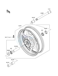 VN2000 CLASSIC VN2000H8F GB XX (EU ME A(FRICA) drawing Front Hub