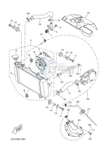 MT125 MT-125 (BR33 BR33 BR33 BR33 BR33) drawing RADIATOR & HOSE