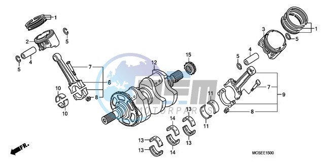 CRANK SHAFT/PISTON