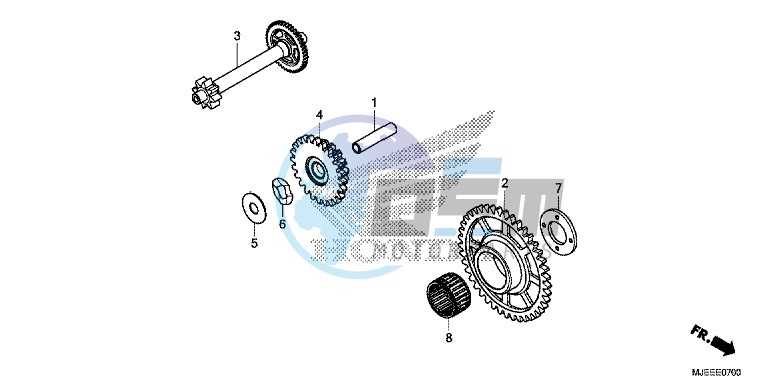 STARTING DRIVEN GEAR