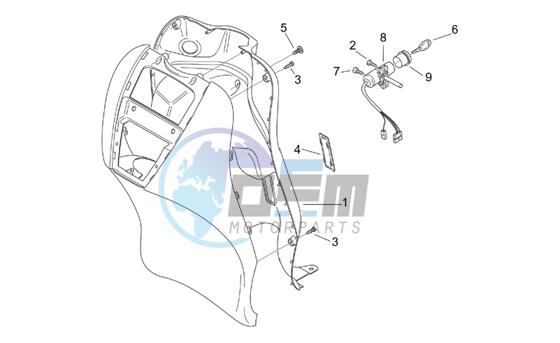 Front body V - Internal shield