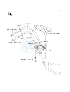 KVF 650 F [BRUTE FORCE 650 4X4I] (F6F-F9F ) F6F drawing FUEL PUMP