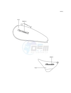 ZL 600 B [ELIMINATOR 600] (B2-B3) [ELIMINATOR 600] drawing DECALS-- RED- --- ZL600-B3- -