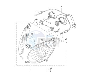 VP X-CITY 250 drawing HEADLIGHT